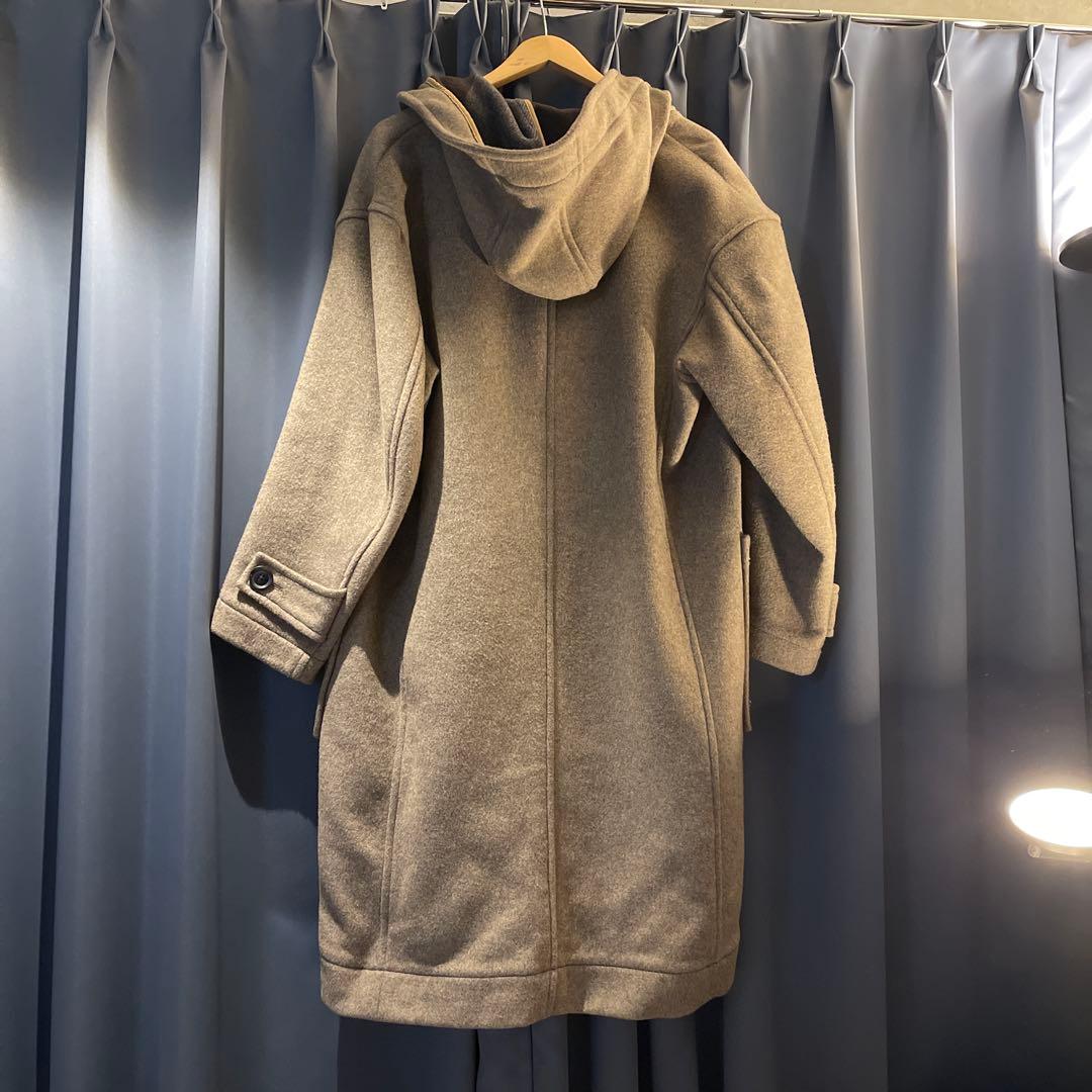 ウール ダッフルコート ブラウン