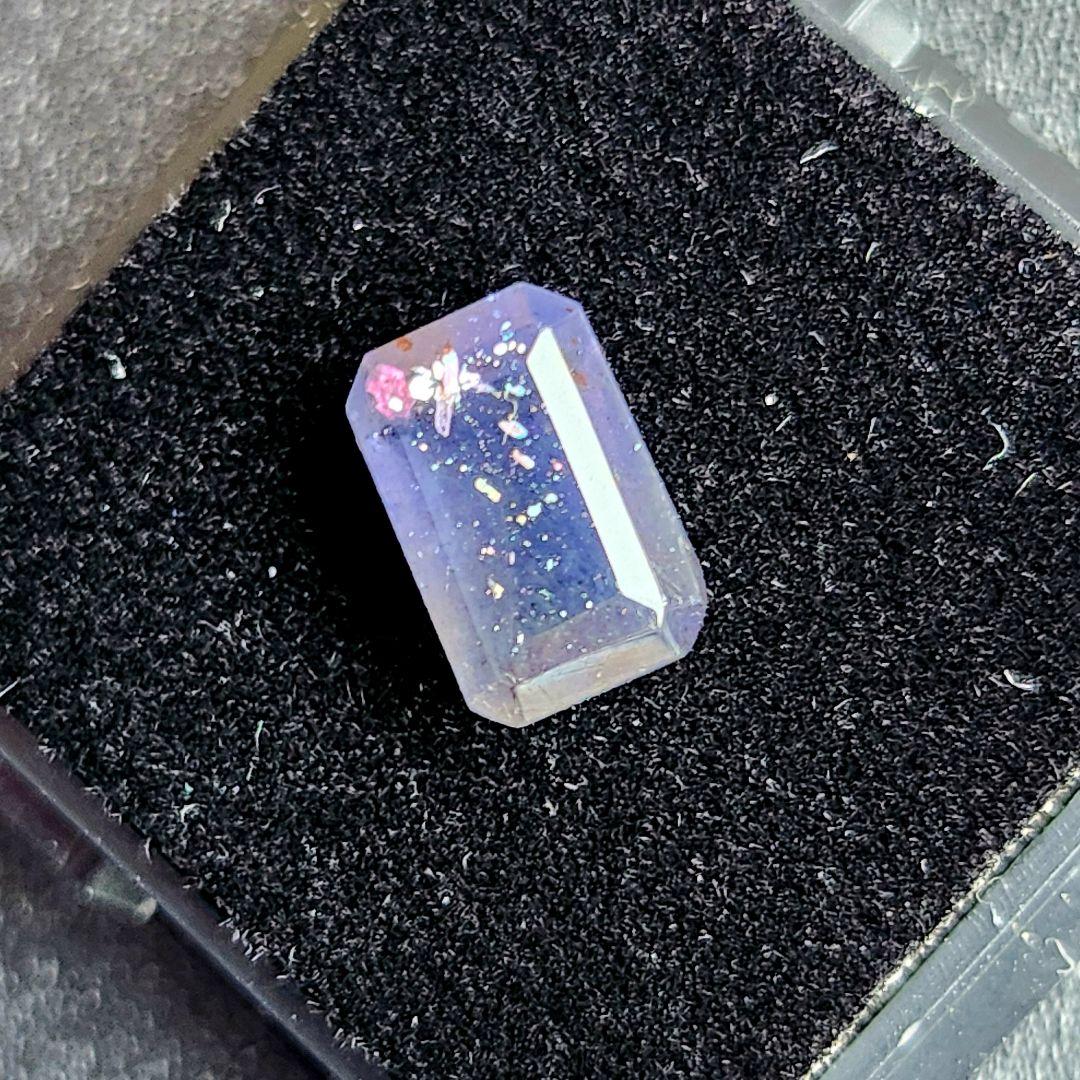 【一点物】アイオライトサンストーン ルース スクエア ⑪✩.*˚