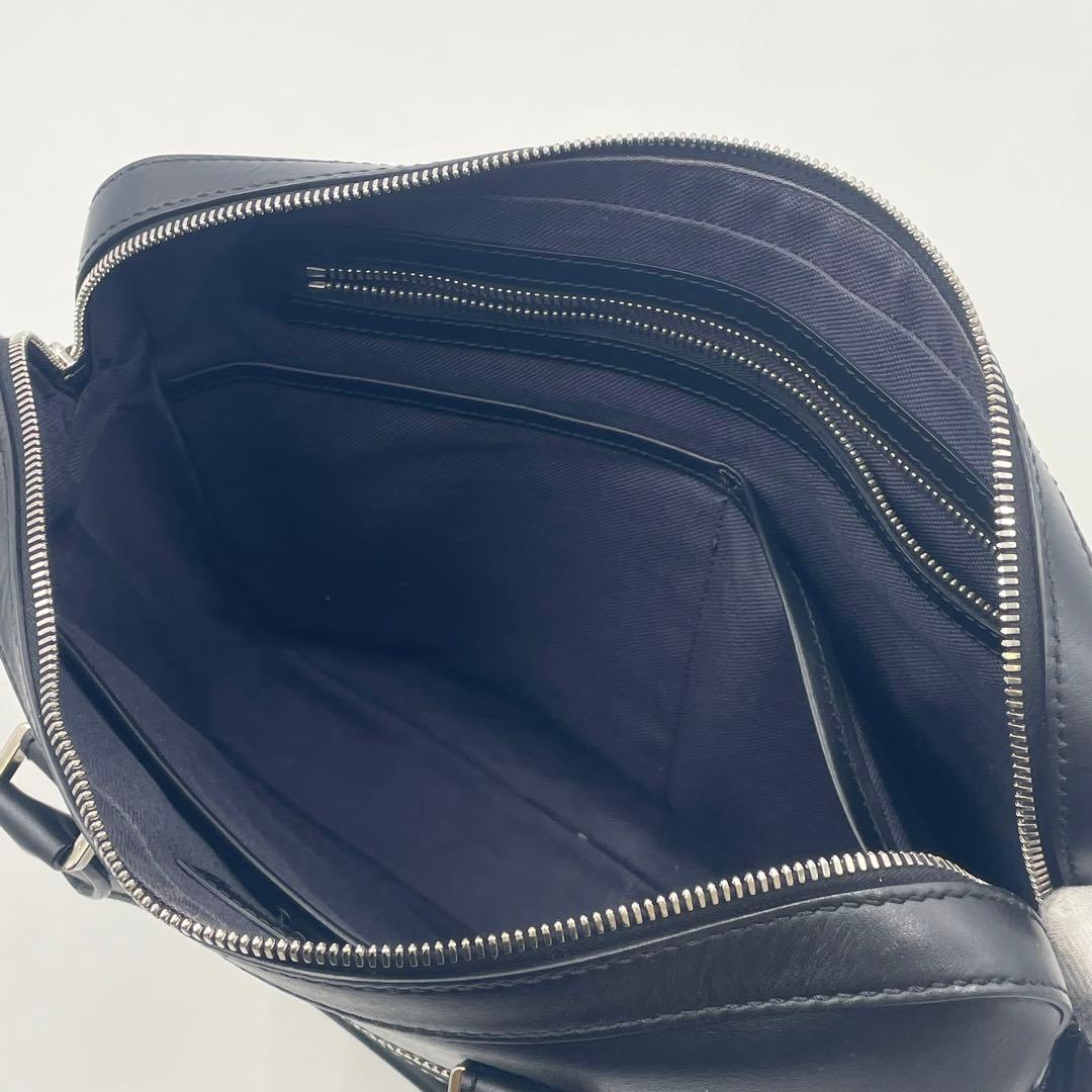 【極美品】FERRAGAMO オールレザー ブリーフケース トート 肩掛け 黒