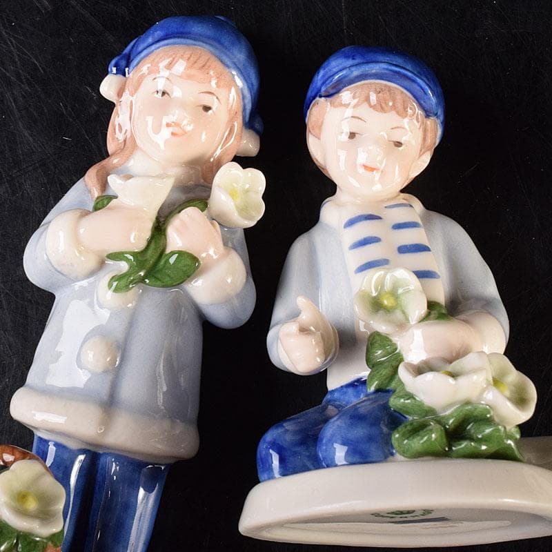 ロイヤルコペンハーゲン　サンタ　雪だるま　女の子など　9点　箱付　G　7171C