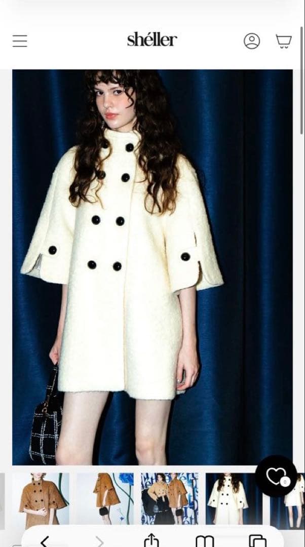 sheller シェリエclassical cape like coat