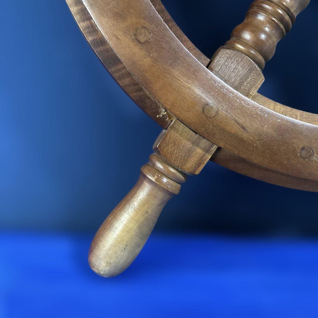 木製 舵輪　ラット　約60.5cm