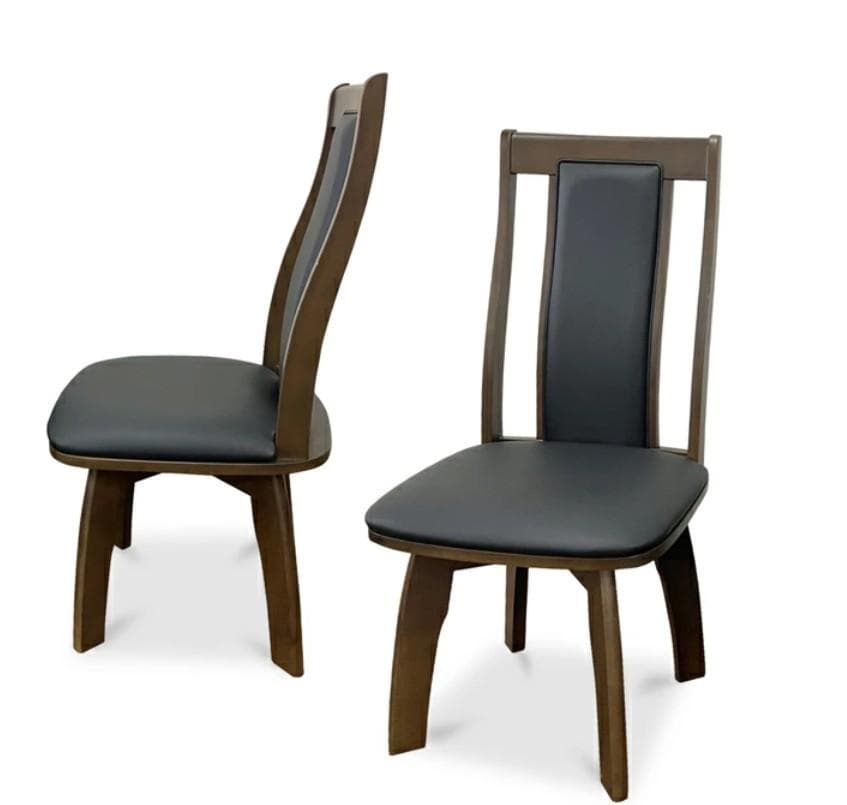 MBR DC HOK　4脚　回転式ダイニングチェア　ブラウン