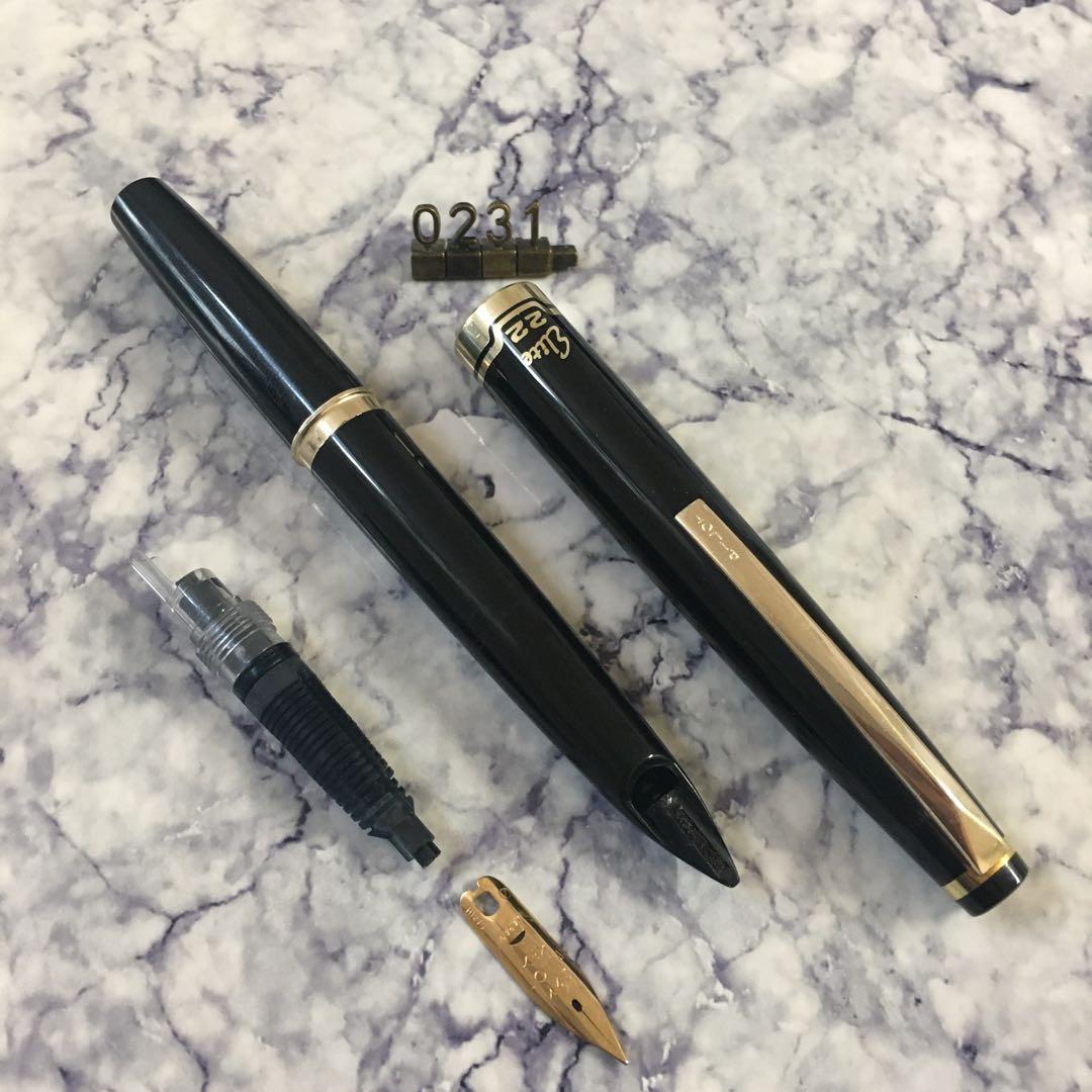 #0231 オーバーホール済み 万年筆 PILOT パイロット ショート22k