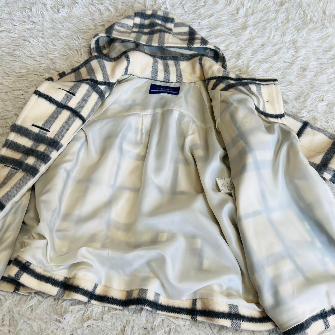 BURBERRY BLUE LABEL ノバチェック　ポンチョ　サイズ36