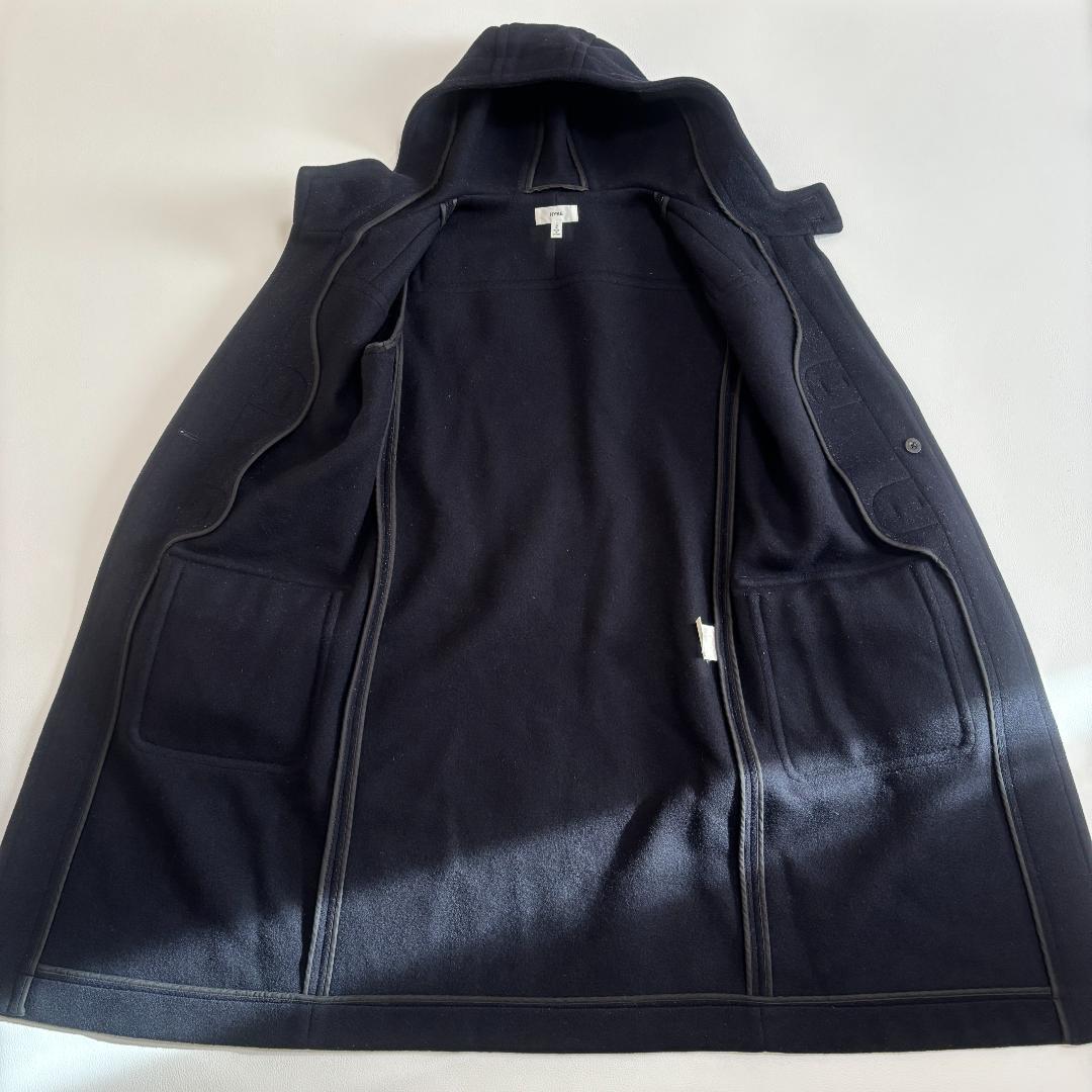 HYKE ダッフルコート フード トグルボタン ウール 日本製 M ネイビー