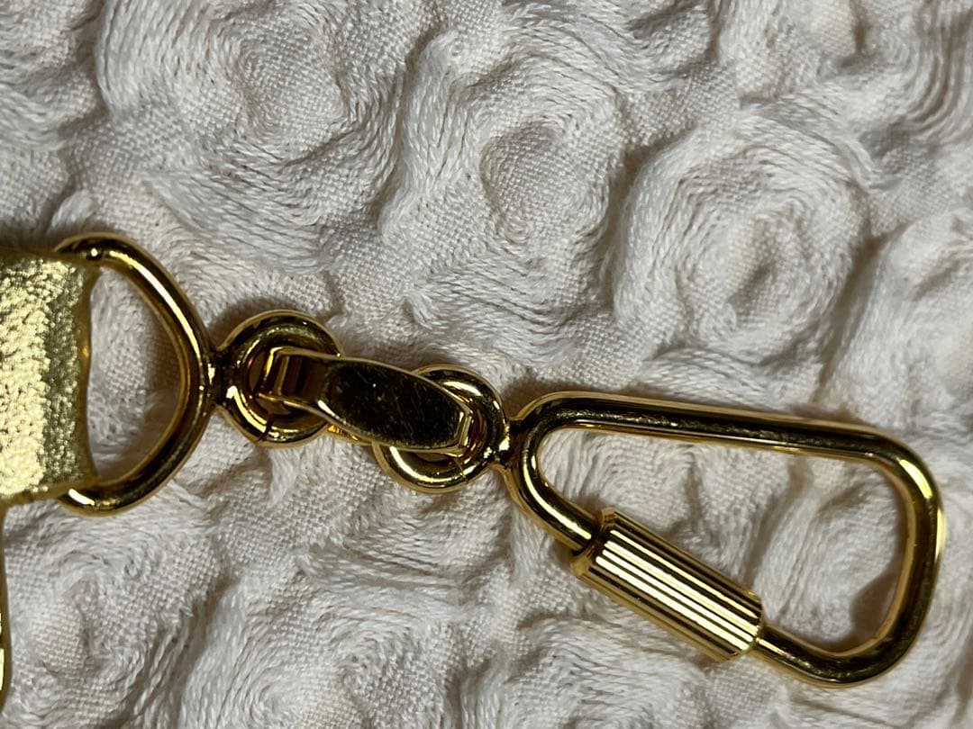 LOEWE ロエベ　ゴールド レザーチャーム　未使用品