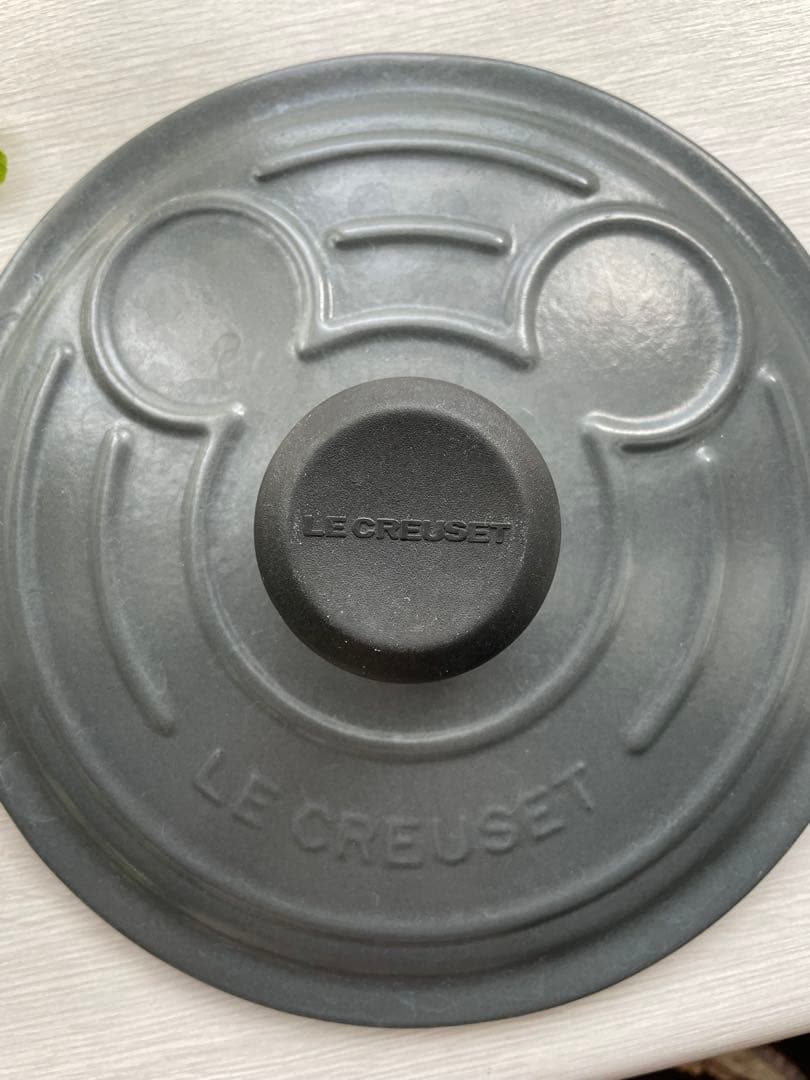 ルクルーゼ ミッキーマウス 18cm ココットロンド グレー