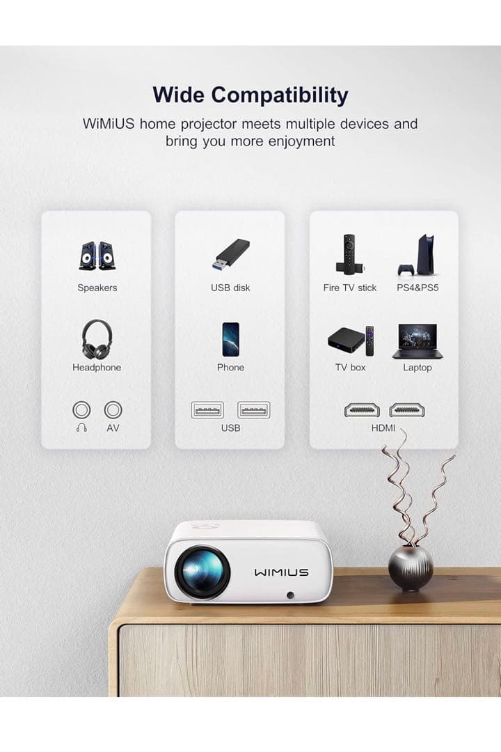 WiMiUS S26 プロジェクター 本体