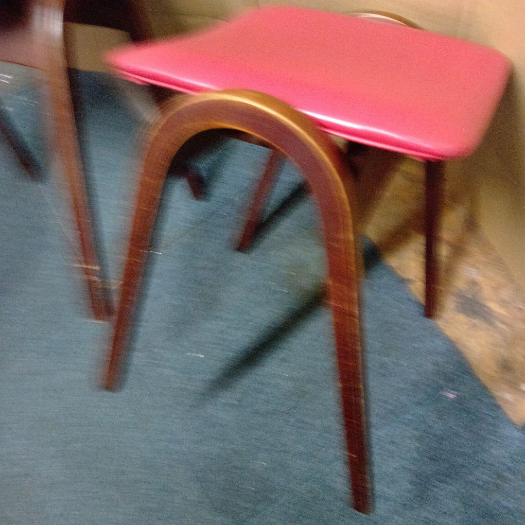 秋田木工 木製スツール 剣持勇 椅子2脚