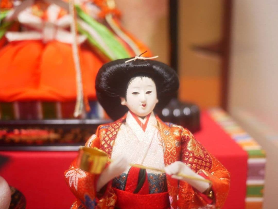 雛人形★ガラスケース入り★ひな祭り★オルゴール付★電灯付き