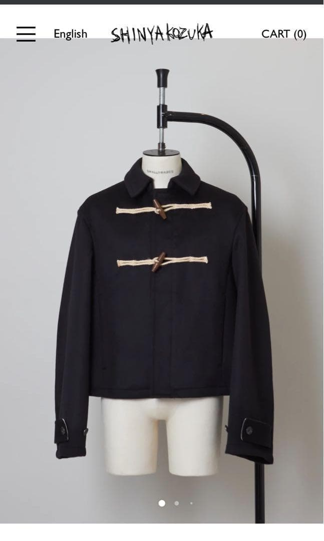 ShinyaKozuka DUFFLE JK WITH NO BIJOU 新品