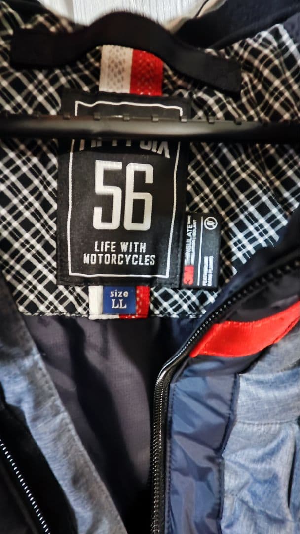 56 Designインナーダウン ジャケット LL グレー インナーのみ