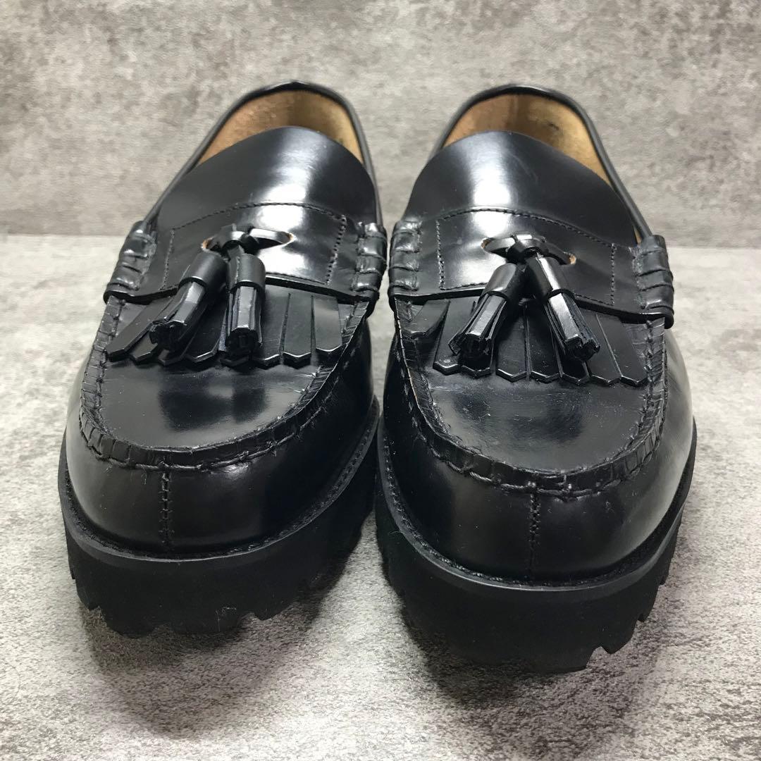 【美品】The Kenford タンクソール キルトタッセル ローファー 黒