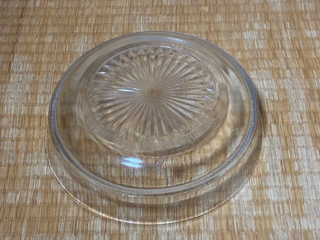 切子 気泡 ギヤマン カットガラス皿 ガラス蓋物 ボンボニエール 時代物
