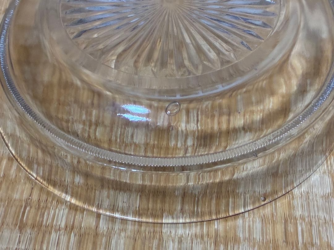 切子 気泡 ギヤマン カットガラス皿 ガラス蓋物 ボンボニエール 時代物