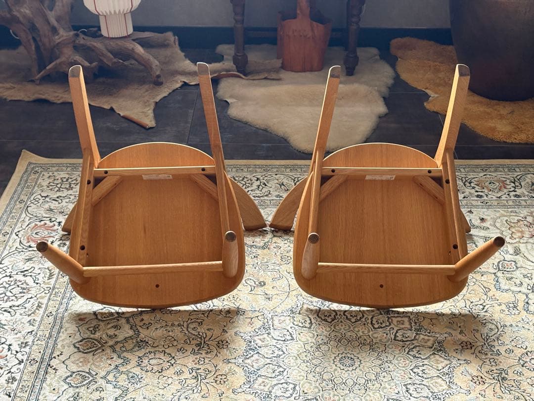 柏木工　ダイニングチェア　4脚セット　北欧　モダン　アームチェア nY