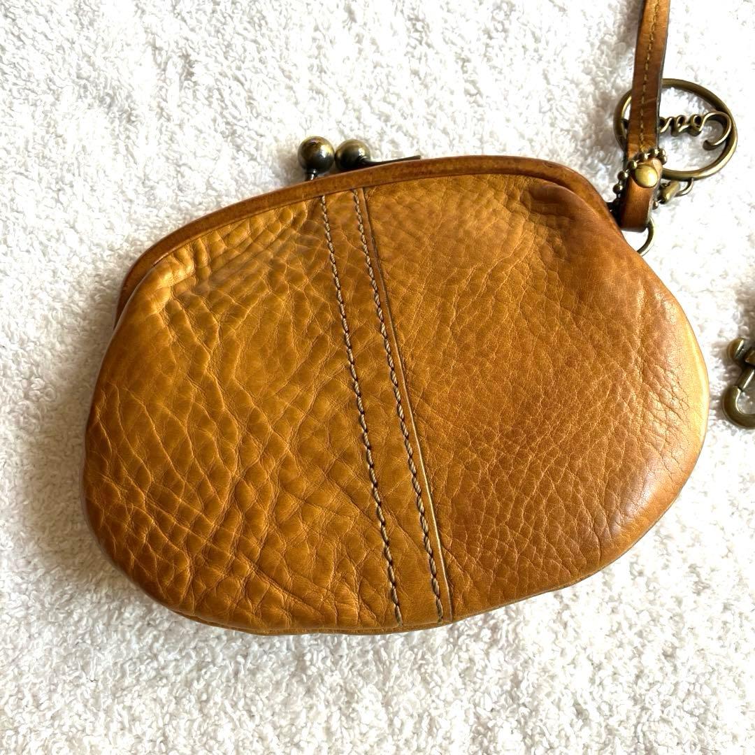 Coach ブラウン がま口ケース