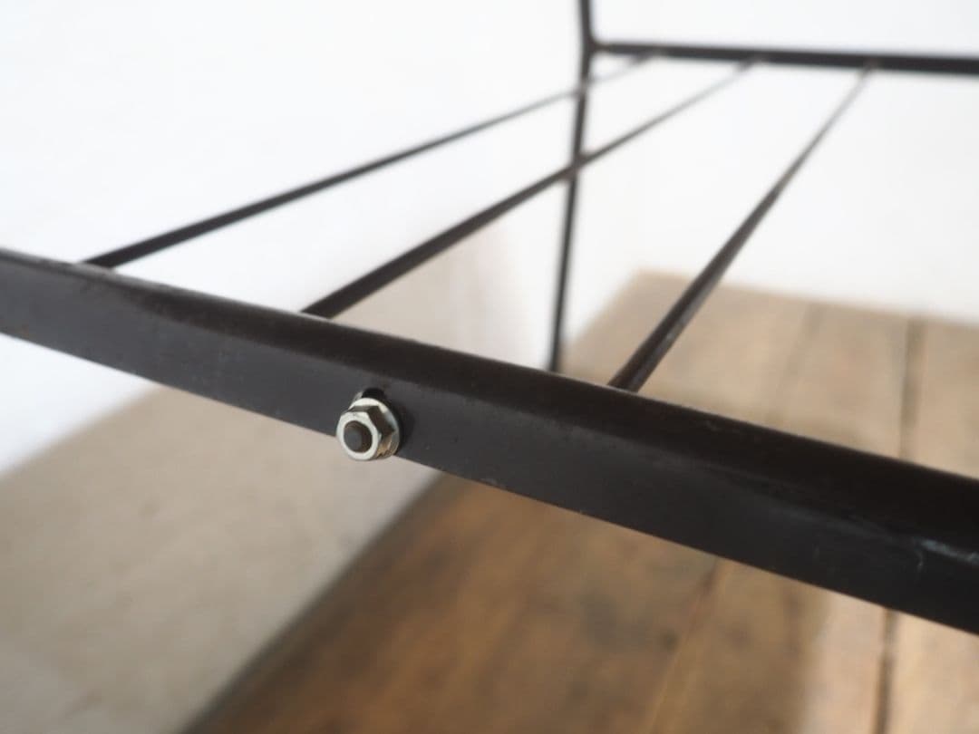 1400 ビンテージ　折りたたみ式　古い鉄脚テーブル　レトロ　展示台　工業系