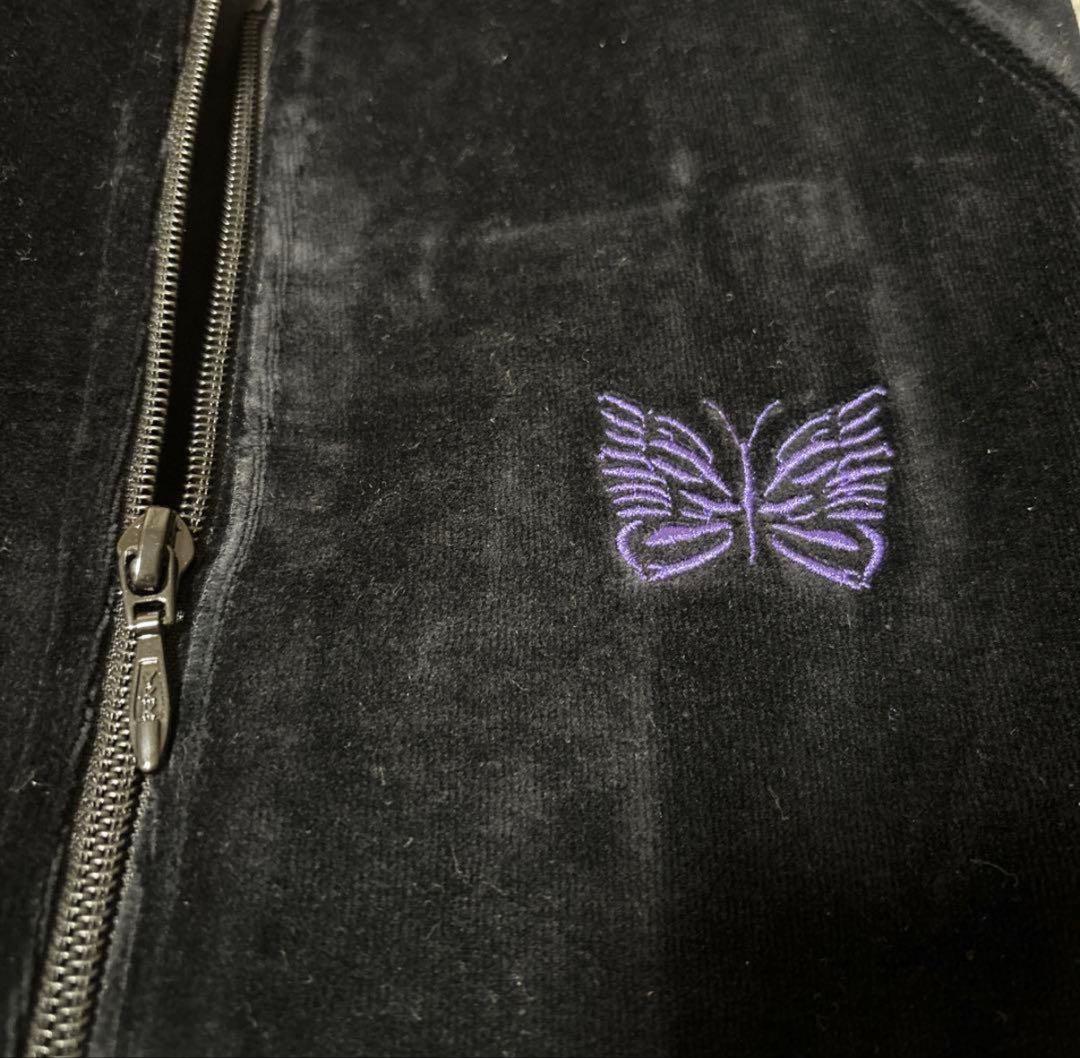 needles ベロアセットアップ　黒紫　サイズs