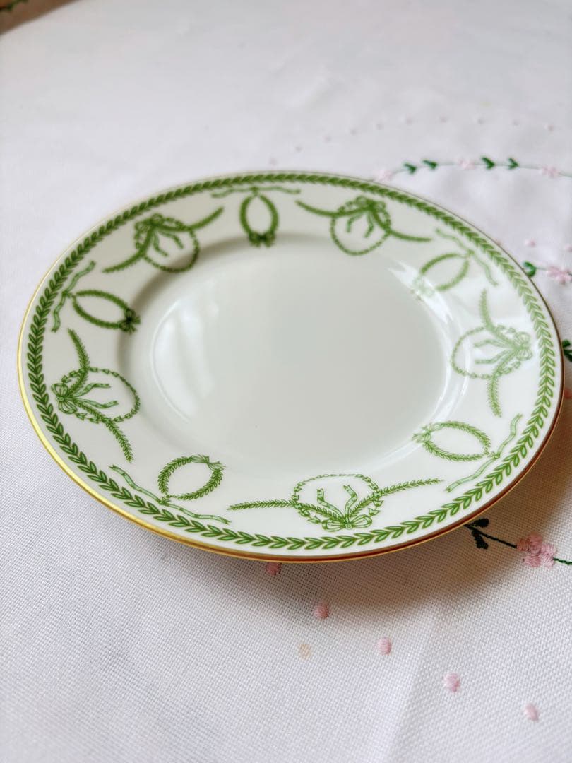 新品ロワイヤルリモージュ　超美品　ラデュレ風　パン皿４枚新品未使用