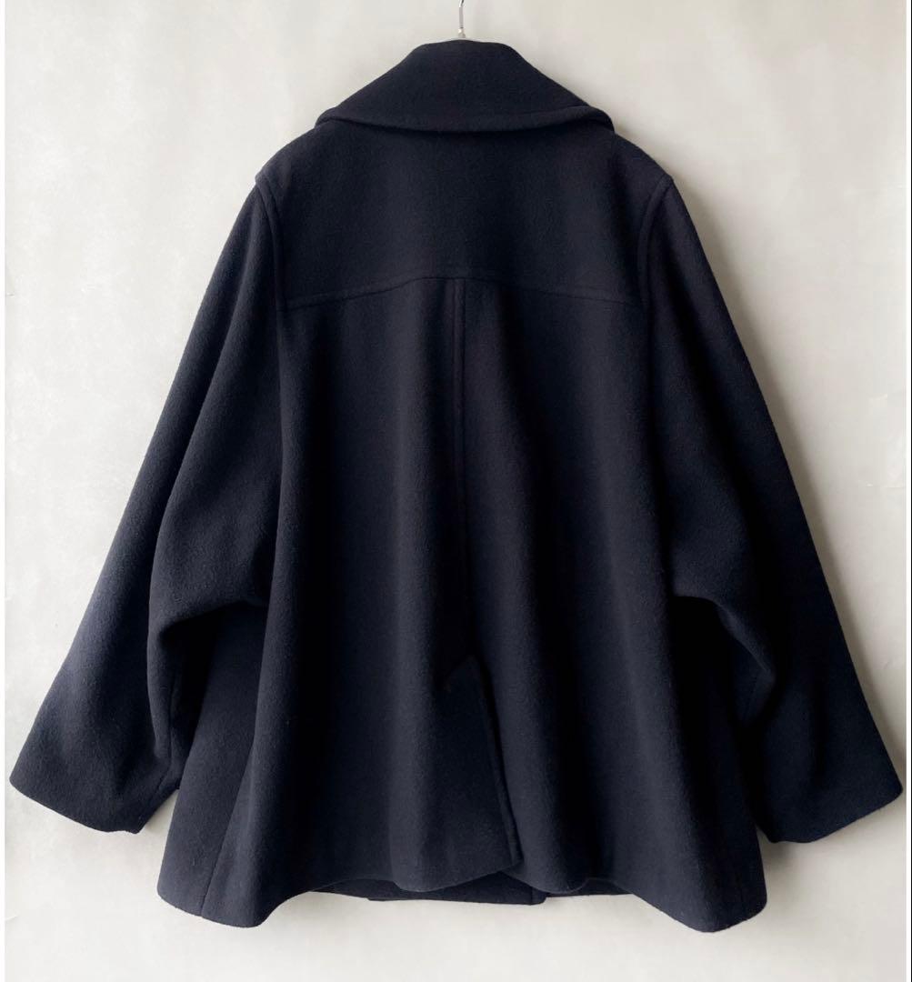美品✨ミューニック　22AW 5.2万　メルトンPコート　紺