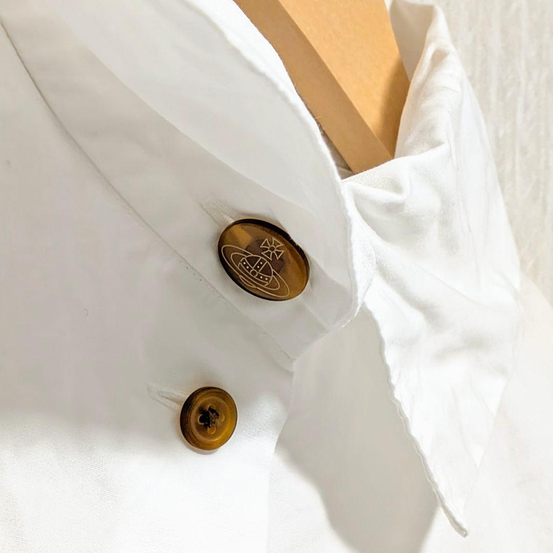 vivienne westwood ボウタイ 長袖シャツ ⭐ 2way 無地