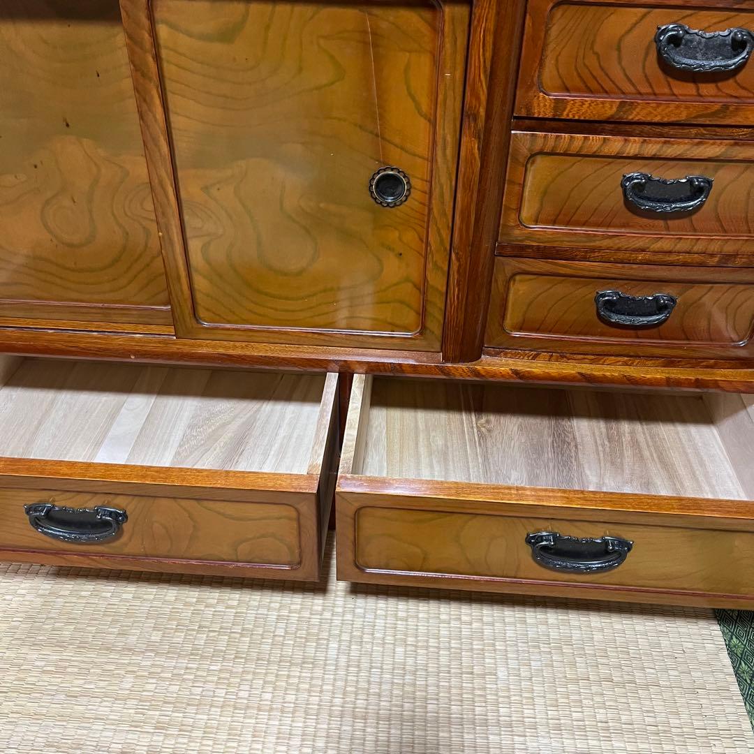 10/13まで掲載！ ほぼ配送費です！ 水屋箪笥 和箪笥 茶箪笥戸棚 昭和レトロ