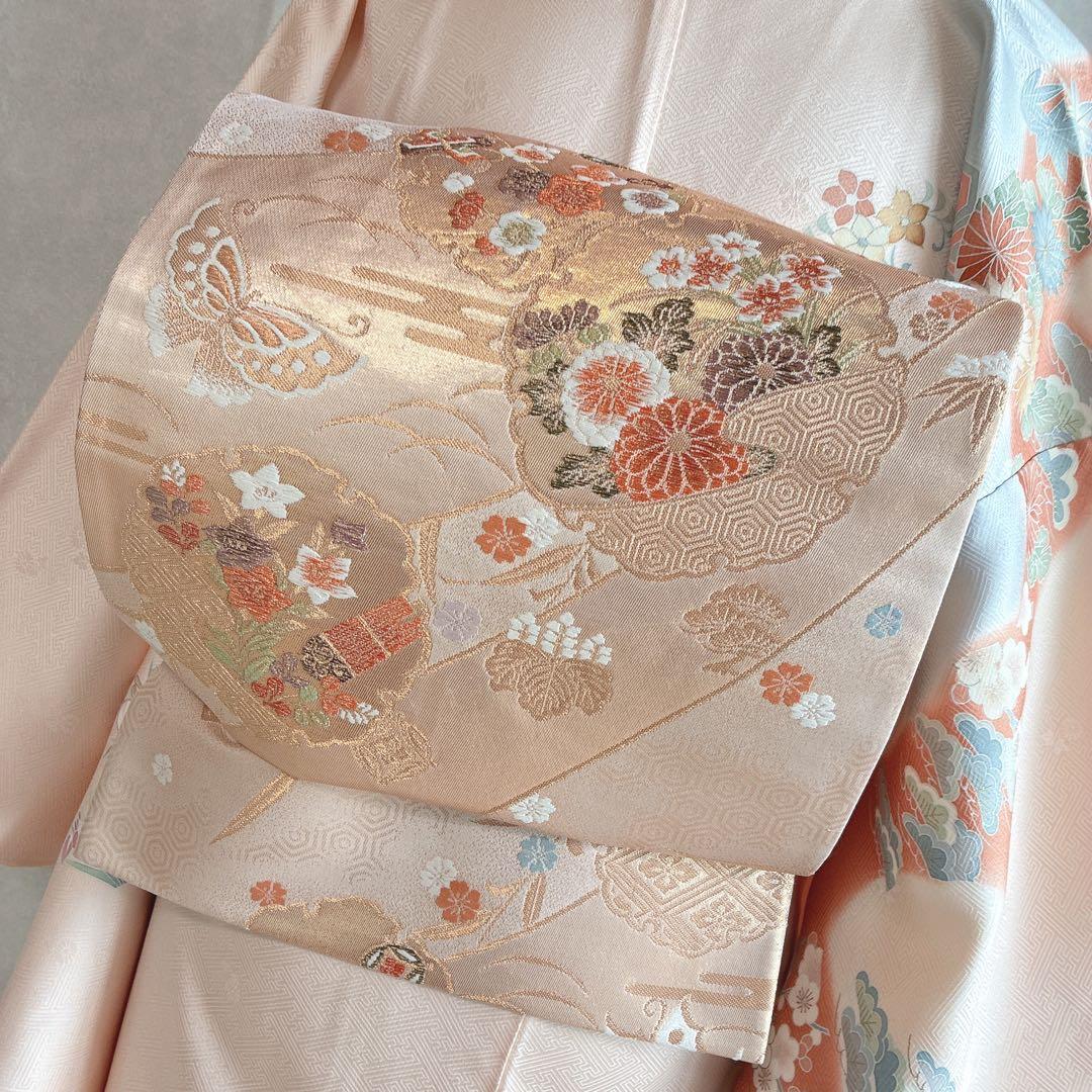 訪問着　フルセット　着物　正絹　トールサイズ　友禅　ほんのり雅　入学式　J7