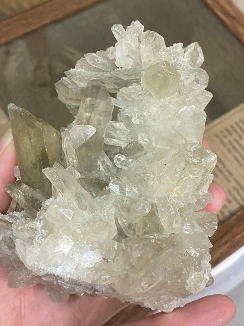 ② 珍しいです ナチュラル ゼウス スモーキーシトリン 天然石 原石 クラスター