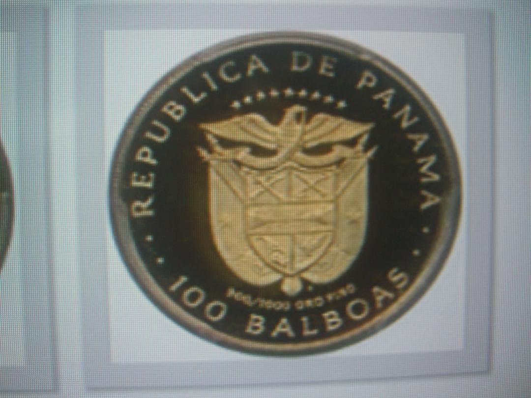 パナマ　１９７５ 100B　  バルボア像　PCGS PR-67 DCAM