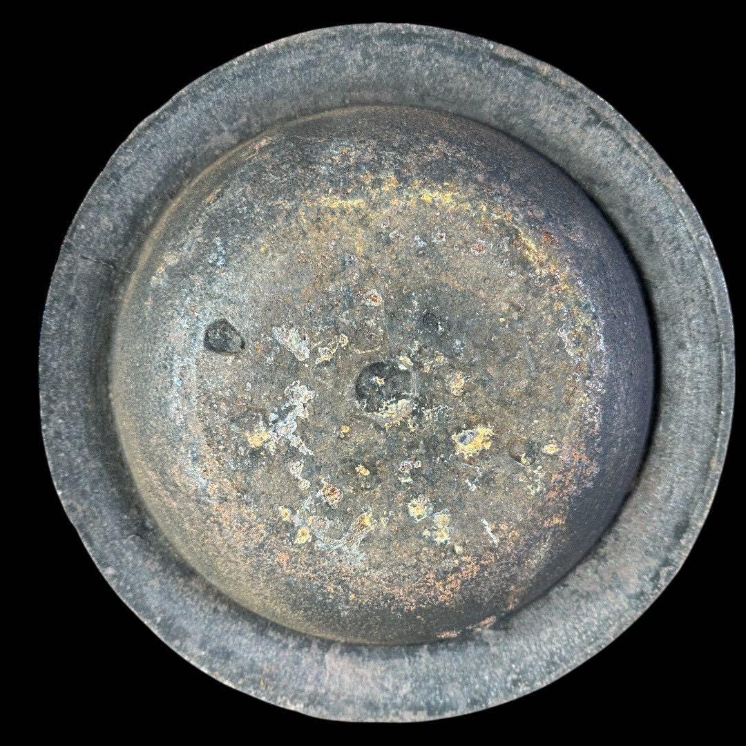 明治大正の御屋敷から出た希少な鉄瓶 南部鉄 名工作 いぶし銀 5kg 砂鉄 希少