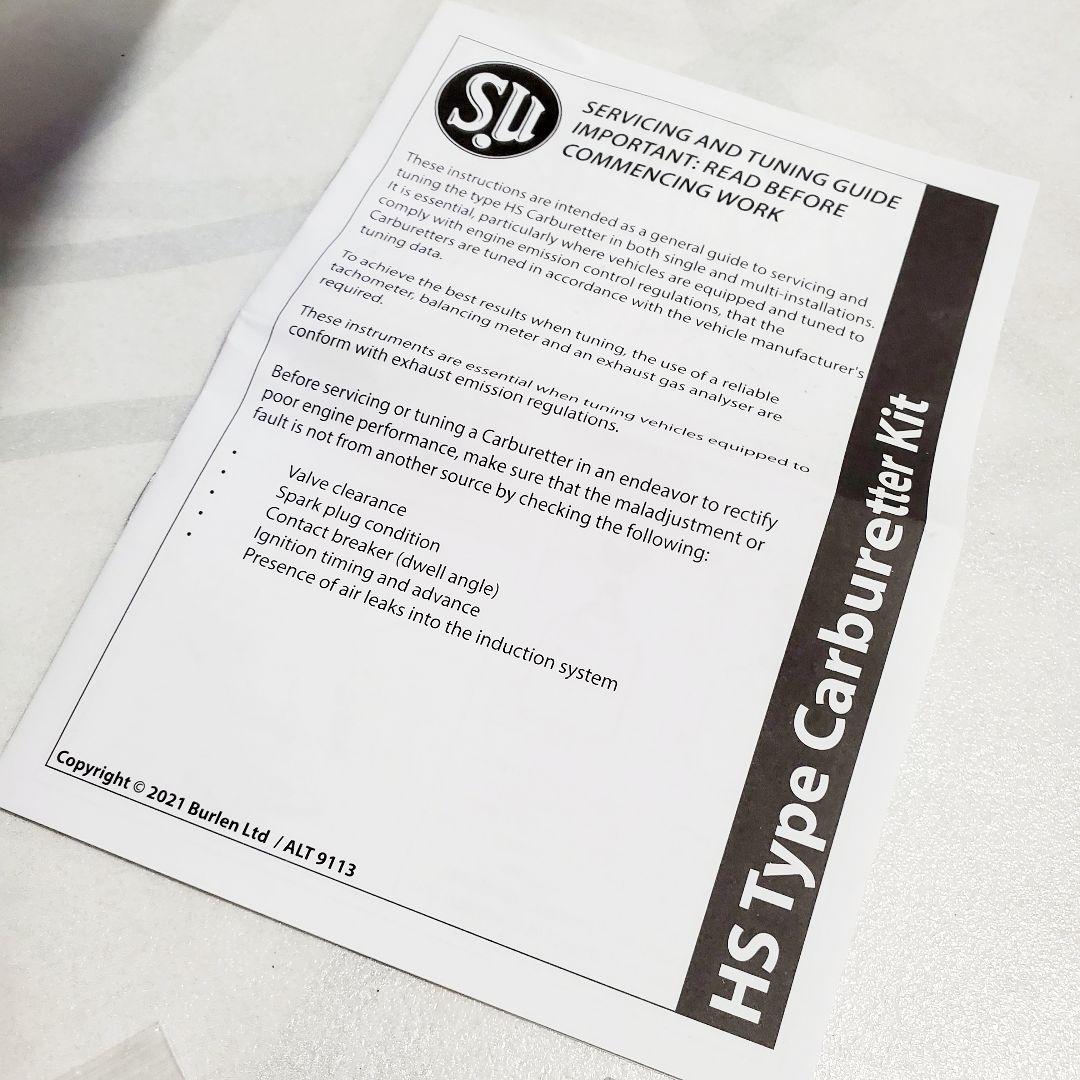 ローバーミニ SU製 HS2 4 ツインキャブ サービス キット CSK59