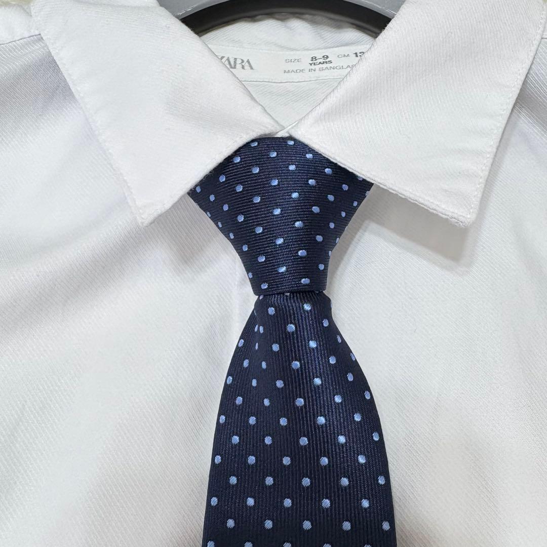 【未使用タグ付き】ZARA 男児フォーマルスーツ セットアップ 紺 134