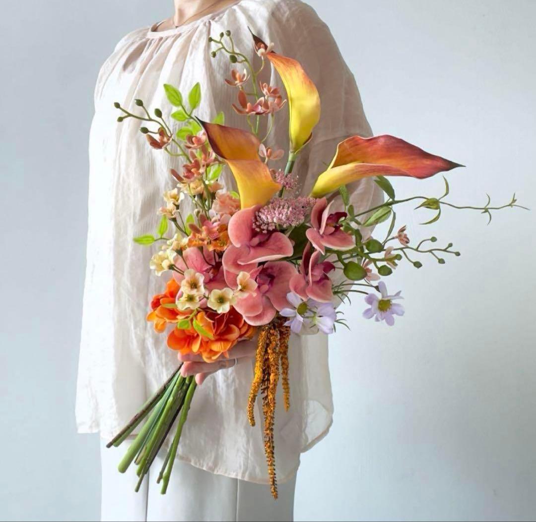 アーティフィシャルフラワーブーケ　ウェディングブーケ