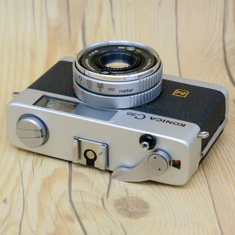 【整備品】KONICA C35 E&L コニカ 美品　フィルター付