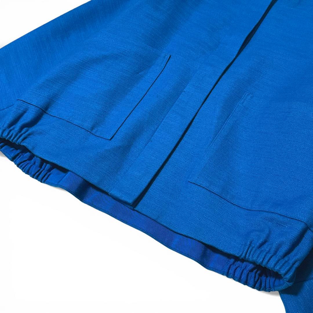 極美品✨️￥8.2　ドゥロワー　イタリア製生地　コットンスラブノーカラージャケット