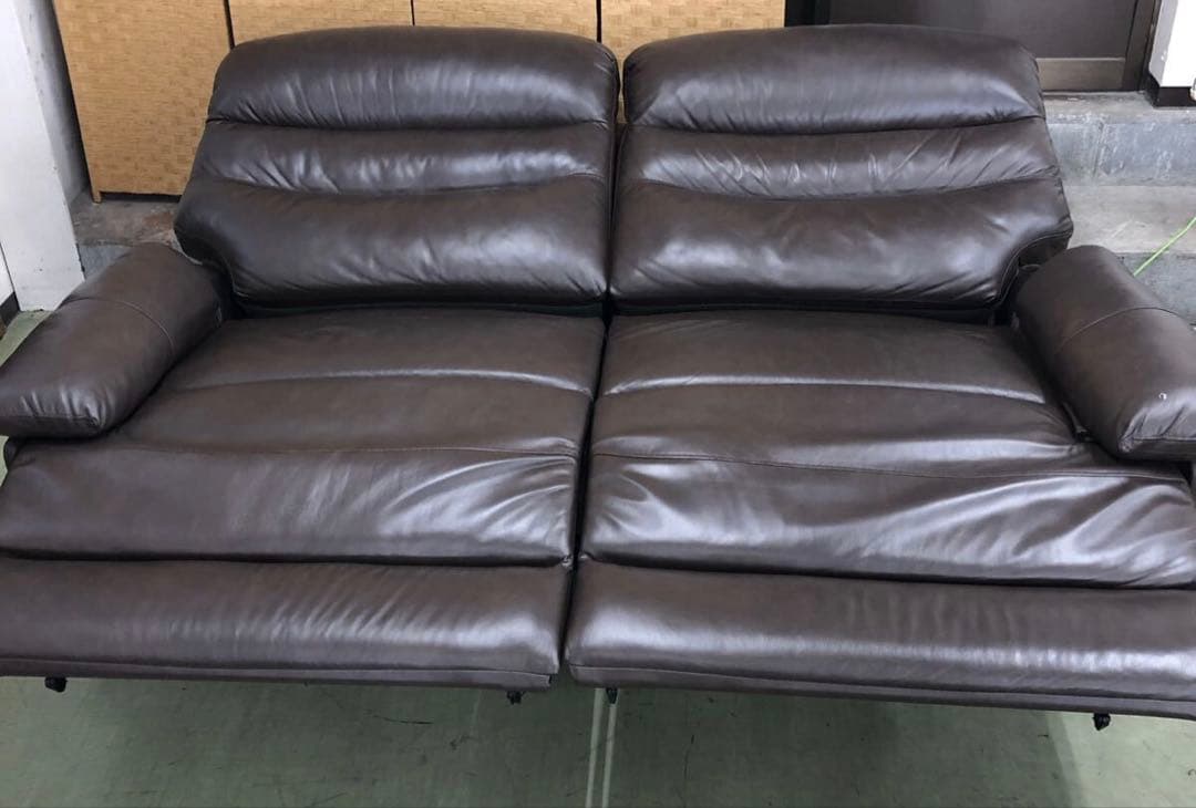 TSUKUBA 筑波産商 自動リクライニング式　ロングソファ 2人がけ