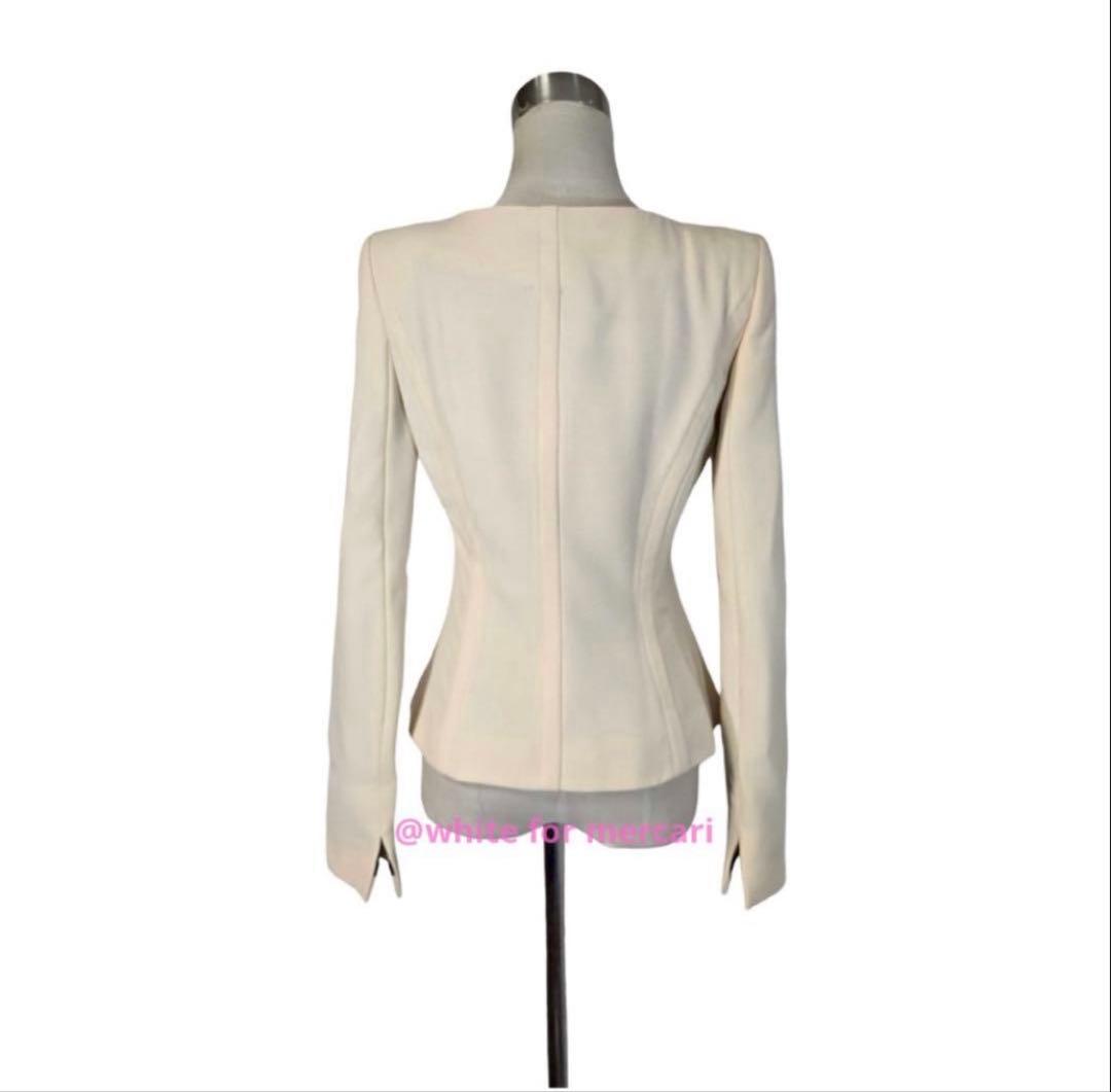 DOLCE&GABBANA 劇的美形ジャケット 裏地レパード柄クリームホワイト