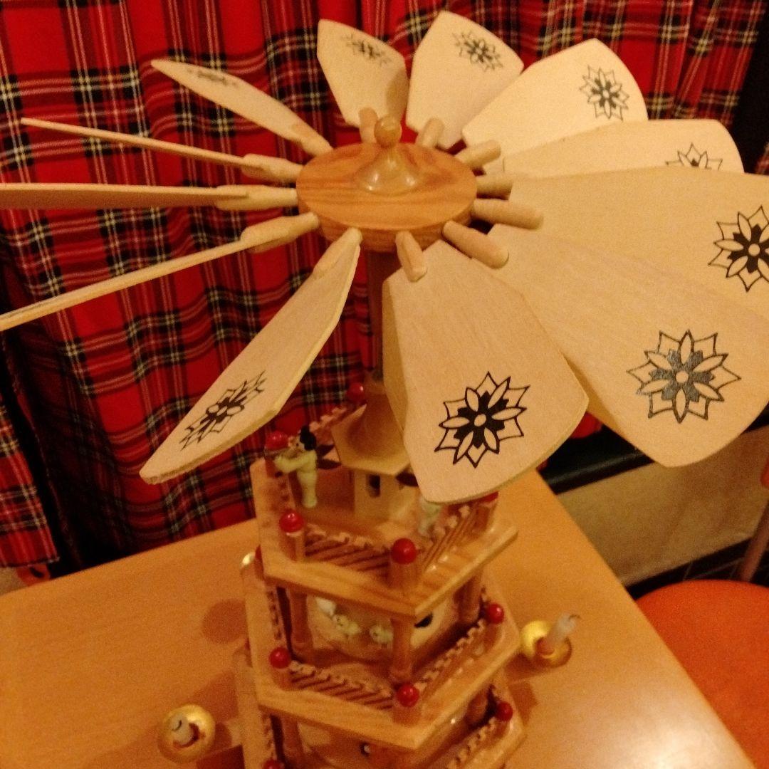 クリスマス　木製置物