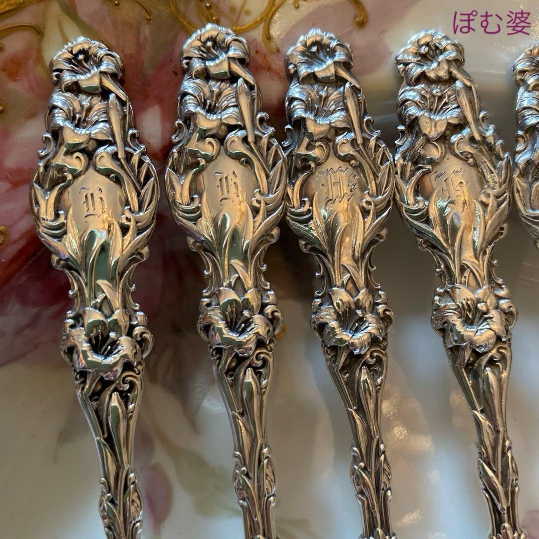 【Whiting ホワイティング】純銀／バターナイフ「Lily」モノグラム無し