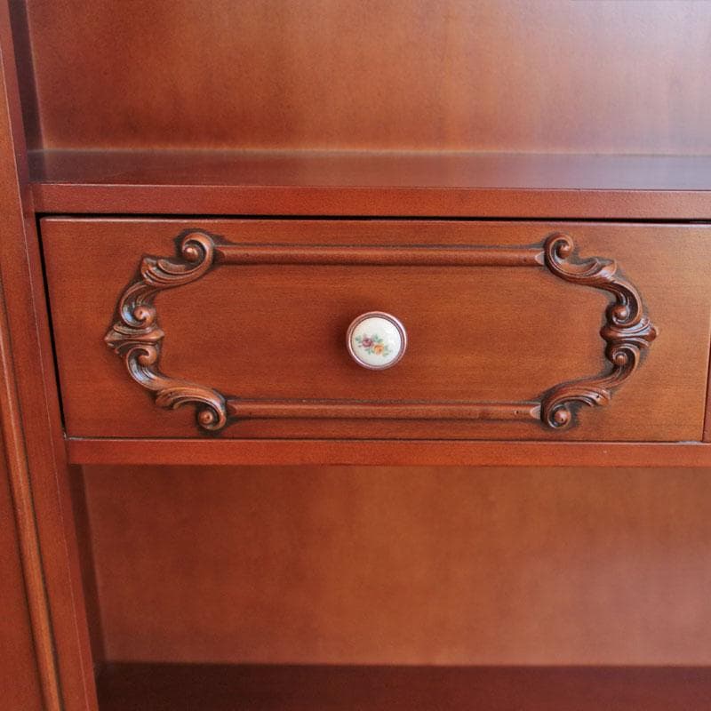 イタリア製ブックシェルフ 高さ192cm 本棚 収納 602-234