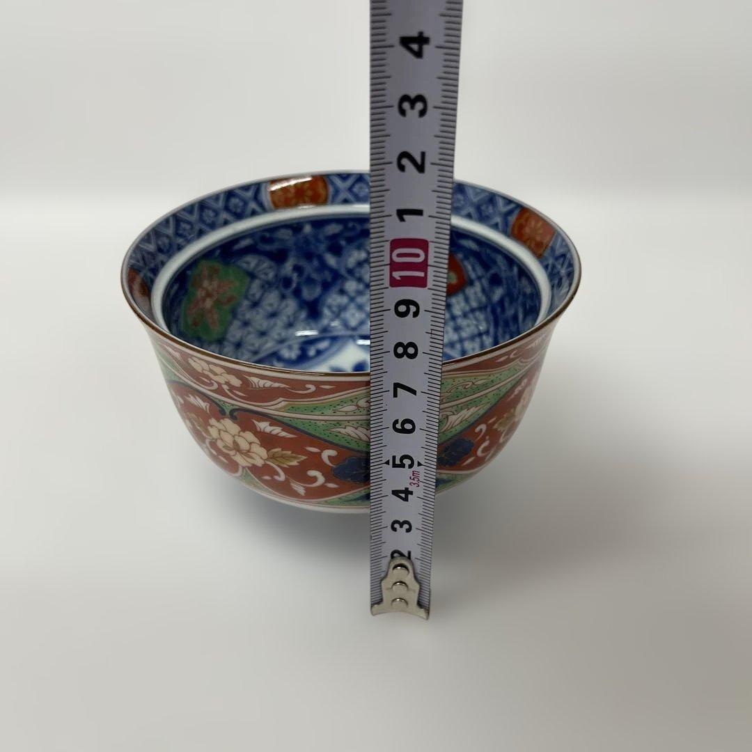 前畑陶器　庫山窯　染錦牡丹 蓋付き丼ぶり　蓋付き碗 5客セット 蓋付き煮物椀