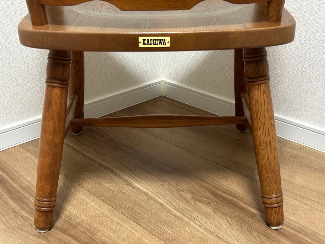 最終値下げ　KASHIWA / 柏木工 木製 アームチェア ダイニングチェア ①