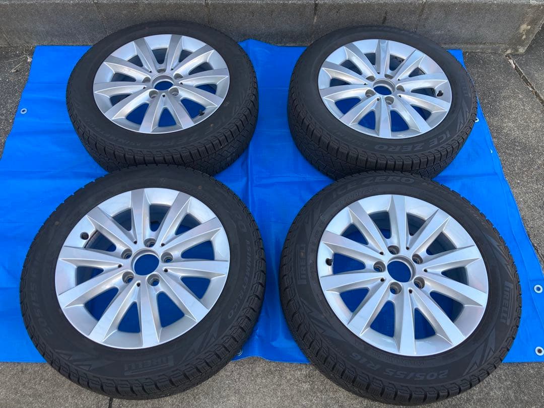 ベンツAクラス　16インチ純正アルミ➕2023年スタットレスタイヤ4本セット