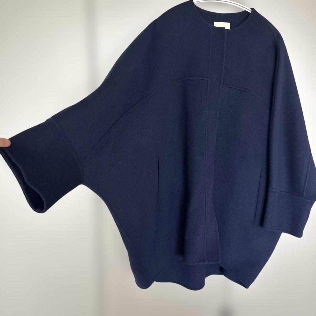 【美品】LE PHIL コート　サイズ0 紺