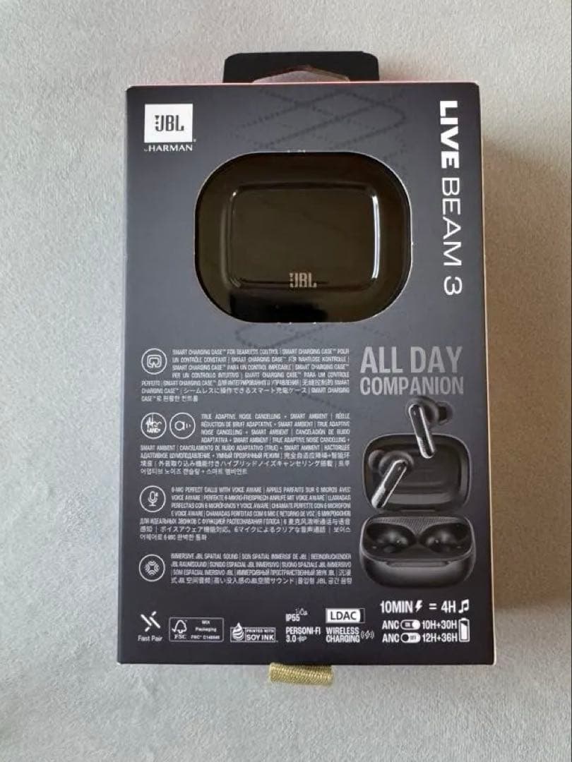 JBL LIVE BEAM 3ワイヤレスイヤホン/ノイズキャンセリング