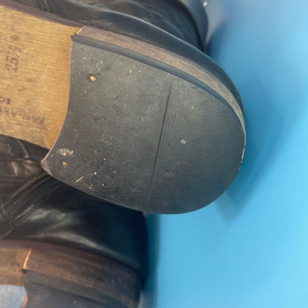 キャサリンハムネットロンドン　ミドルブーツ　エンジニアブーツ　ジップ　25.5㎝