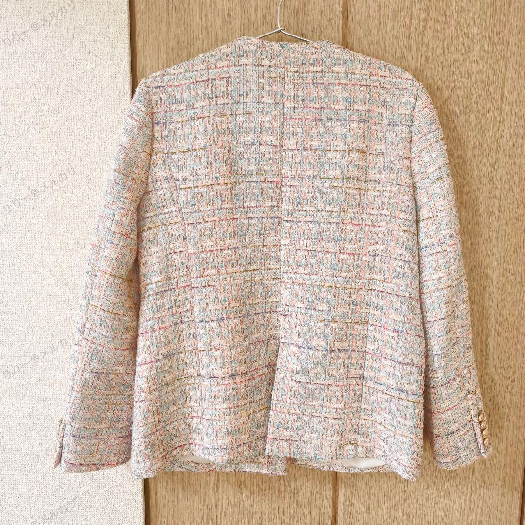 サイズ36　CELFORD　ファンシーツイードロングジャケット　セルフォード