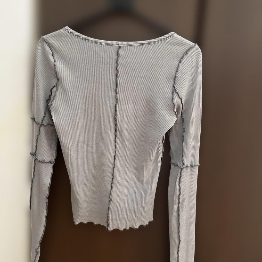 DIESEL グレー 長袖Tシャツ